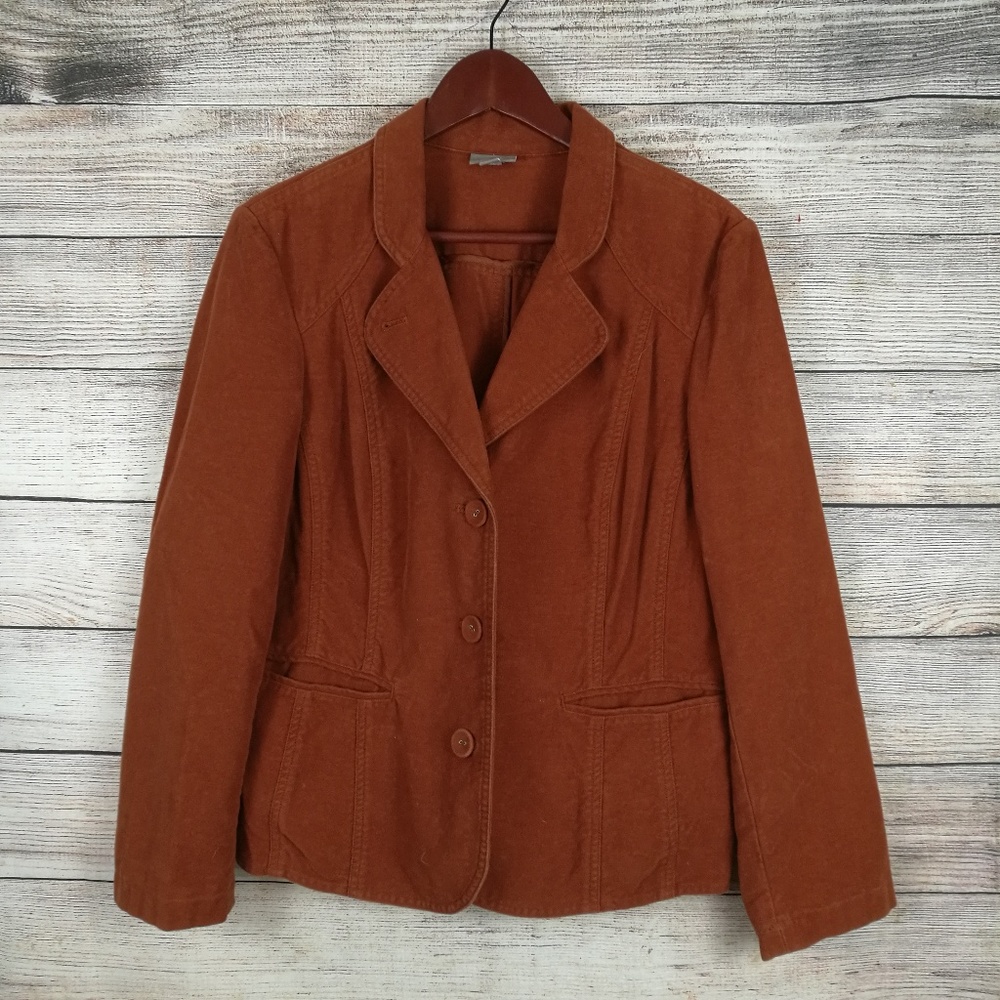 J. Jill Soft Cotton Size 14 Jacket Blazer